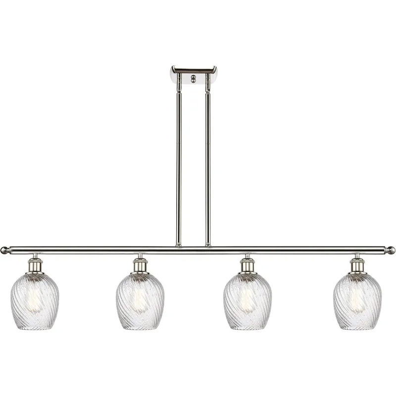 Ballston Salina LED 48 inch Polished Nickel Island Light Ceiling Light, Ballston