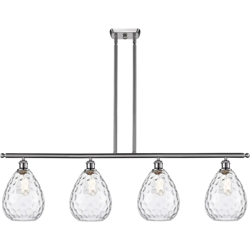 Ballston Large Waverly LED 48 inch Brushed Satin Nickel Island Light Ceiling Light, Ballston