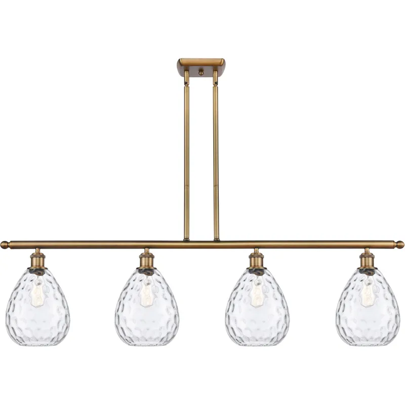Ballston Large Waverly LED 48 inch Brushed Brass Island Light Ceiling Light, Ballston