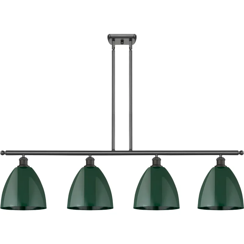 Ballston Plymouth Dome LED 48 inch Oil Rubbed Bronze Island Light Ceiling Light in Matte Green