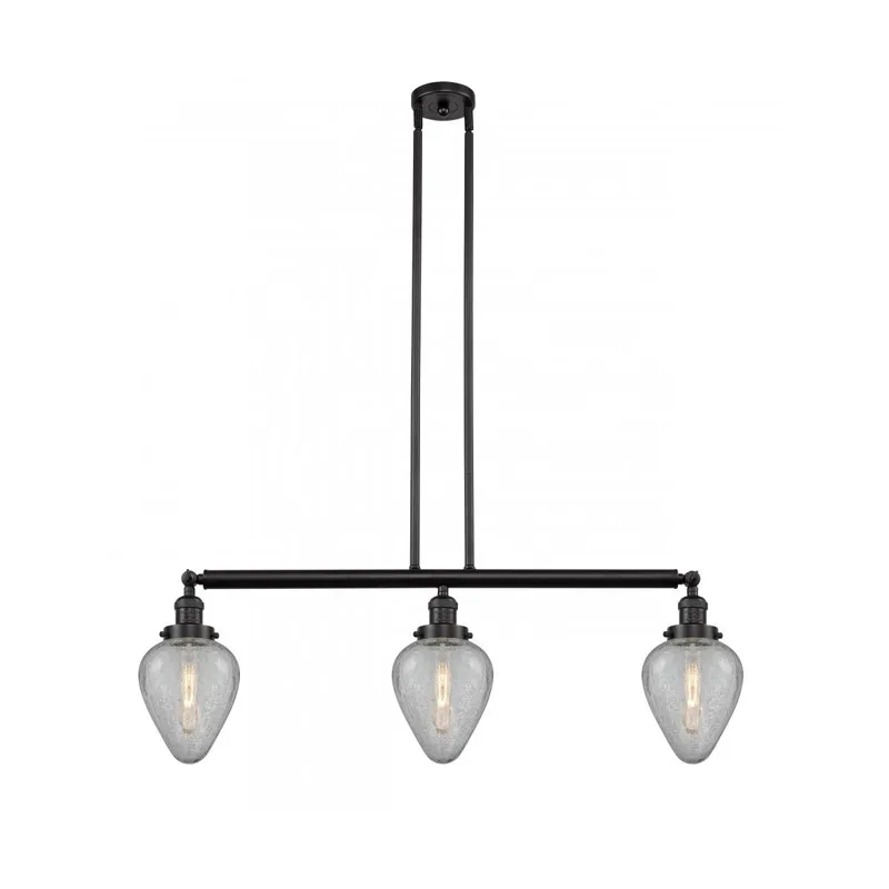 Franklin Restoration Geneseo 3 Light 38 inch Oil Rubbed Bronze Island Light Ceiling Light, Franklin Restoration