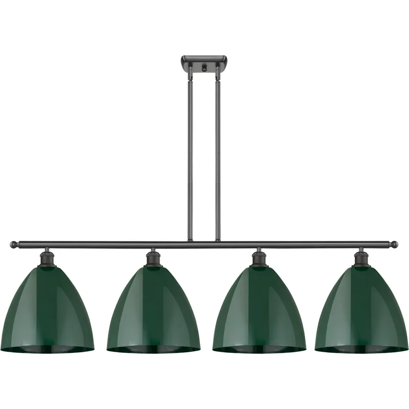 Ballston Plymouth Dome LED 50.25 inch Oil Rubbed Bronze Island Light Ceiling Light in Matte Green
