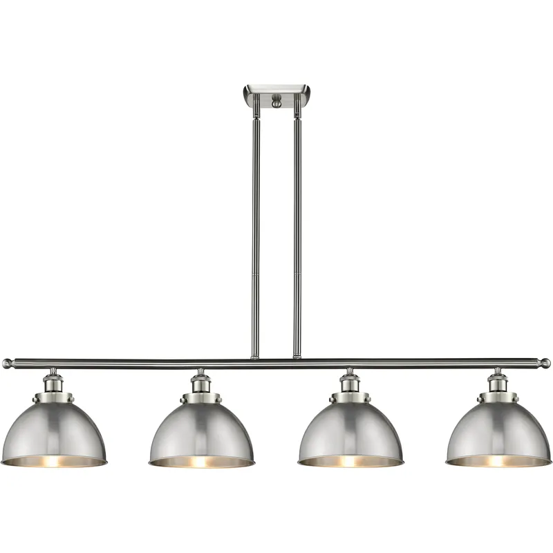 Ballston Urban 4 Light 48 inch Brushed Satin Nickel Island Light Ceiling Light