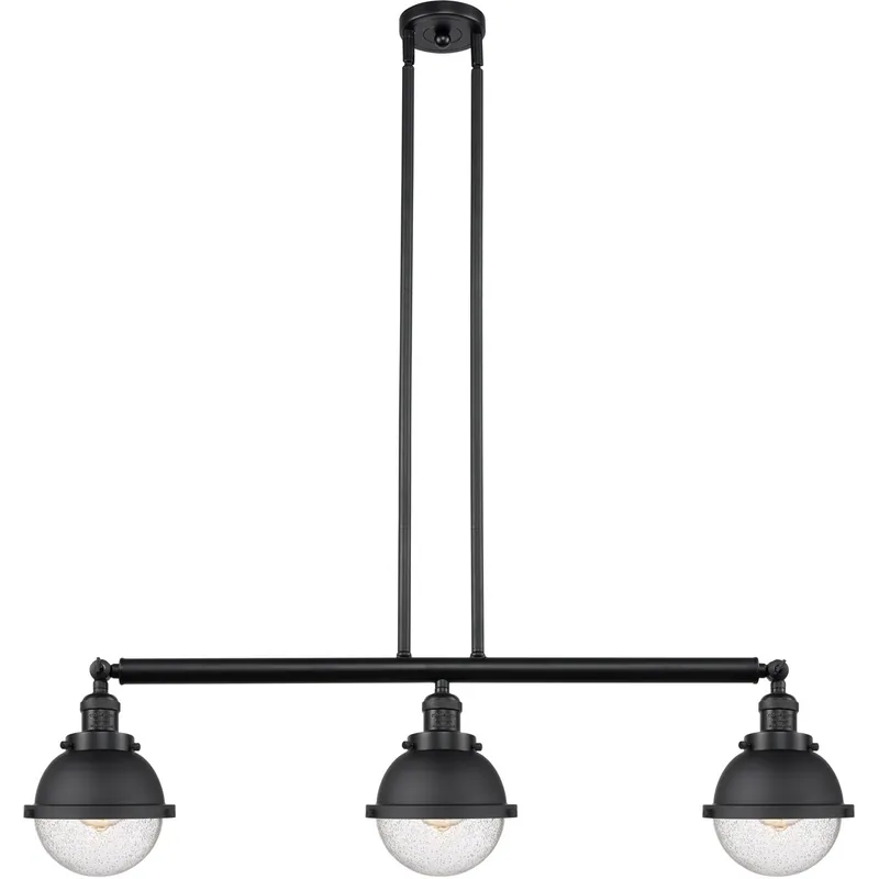 Franklin Restoration Hampden LED 39.75 inch Brushed Brass Island Light Ceiling Light in Clear Glass