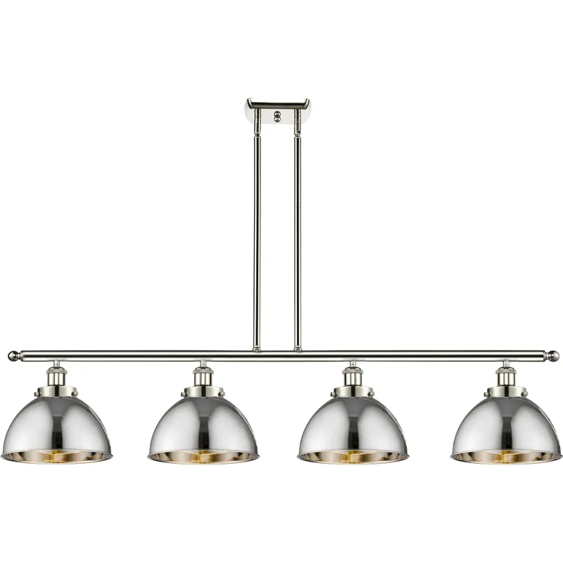 Ballston Urban 4 Light 48 inch Polished Nickel Island Light Ceiling Light