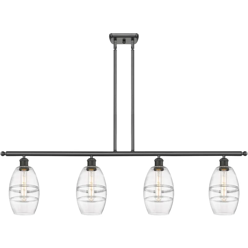 Ballston Vaz 4 Light 48 inch Oil Rubbed Bronze Stem Hung Island Light Ceiling Light