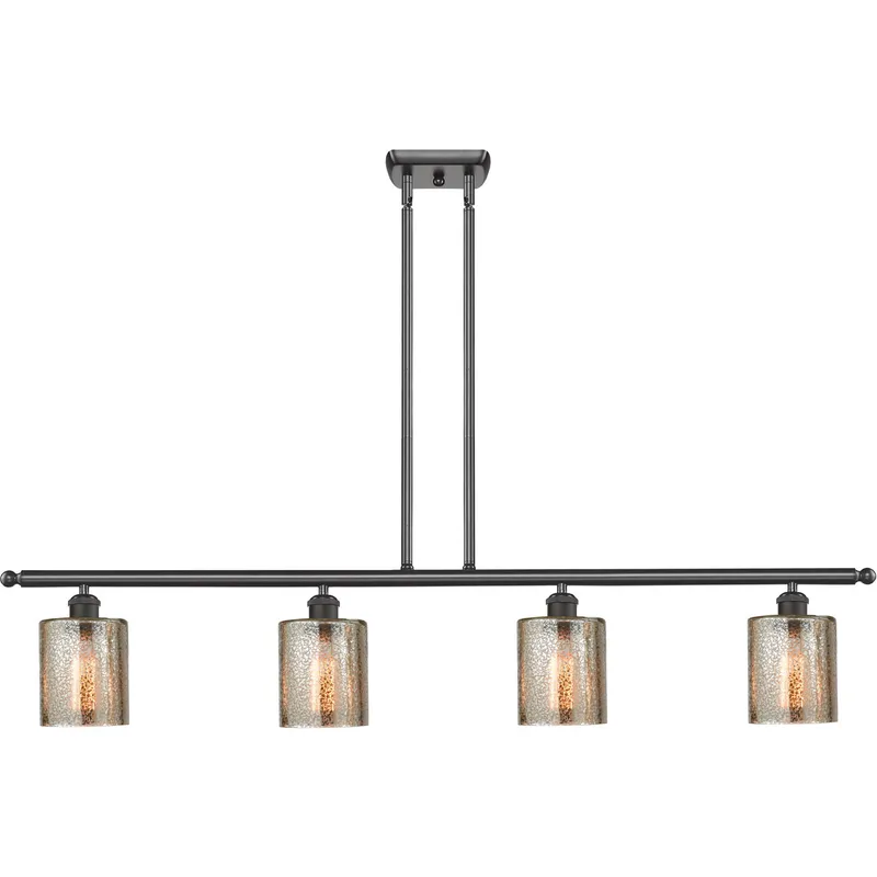 Ballston Cobbleskill LED 48 inch Oil Rubbed Bronze Island Light Ceiling Light in Mercury Glass, Ballston