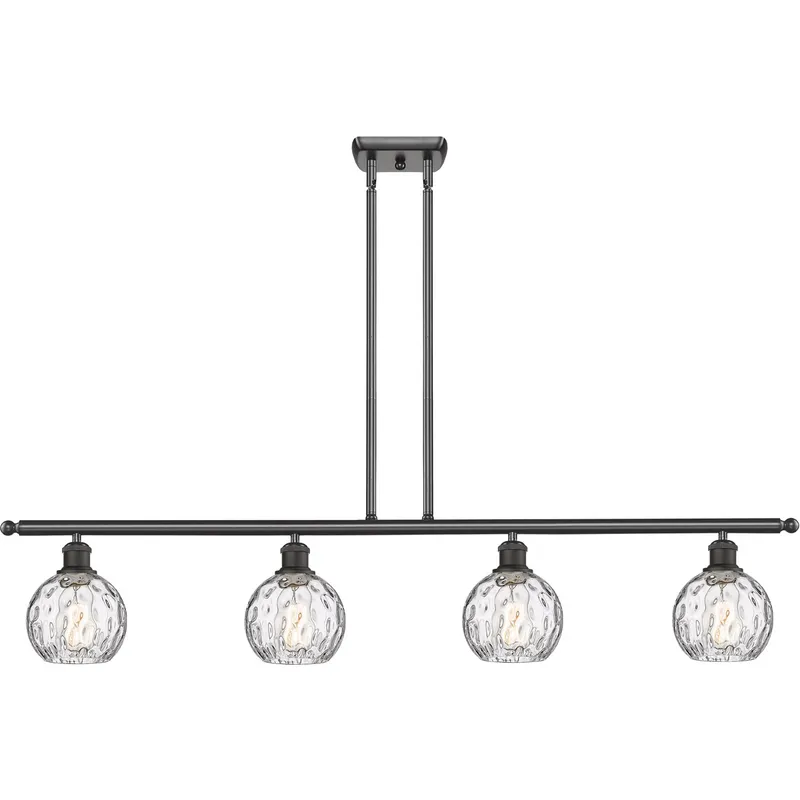 Ballston Athens Water Glass LED 46 inch Oil Rubbed Bronze Island Light Ceiling Light
