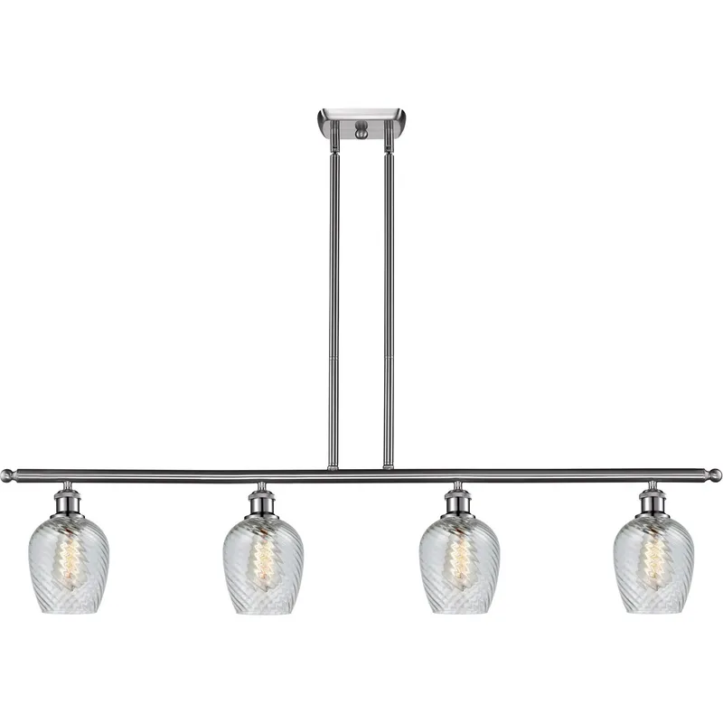 Ballston Salina LED 48 inch Brushed Satin Nickel Island Light Ceiling Light, Ballston