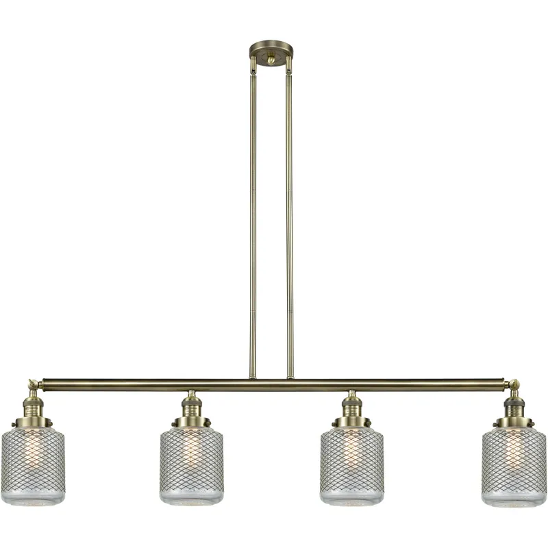 Franklin Restoration Stanton LED 50.63 inch Antique Brass Island Light Ceiling Light, Franklin Restoration