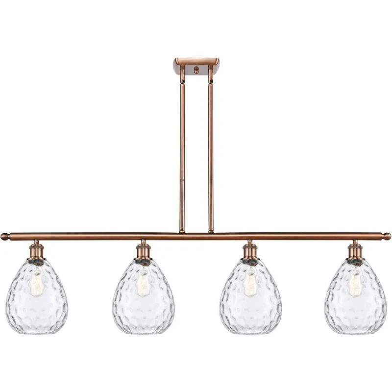 Ballston Large Waverly LED 48 inch Antique Copper Island Light Ceiling Light, Ballston