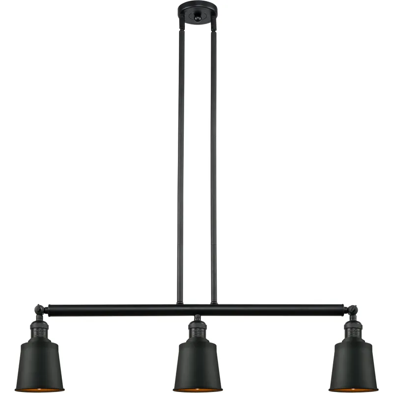 Franklin Restoration Addison LED 38 inch Matte Black Island Light Ceiling Light, Franklin Restoration