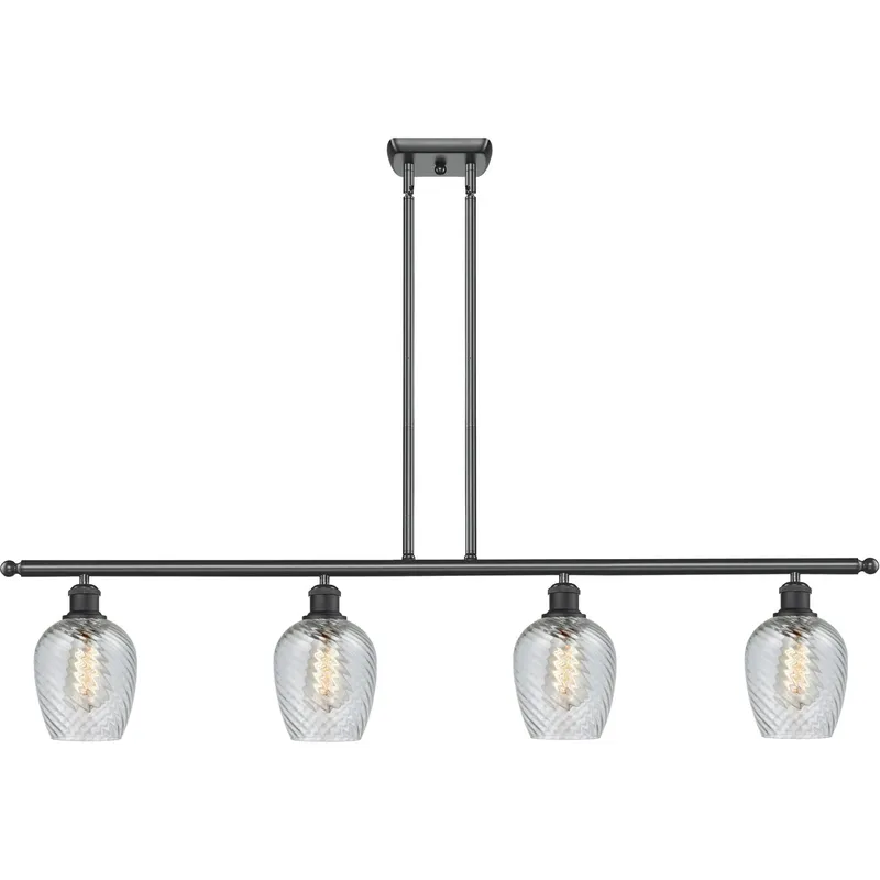 Ballston Salina LED 48 inch Matte Black Island Light Ceiling Light, Ballston