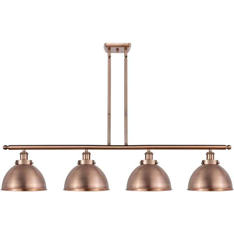 Ballston Urban 4 Light 48 inch Antique Copper Island Light Ceiling Light