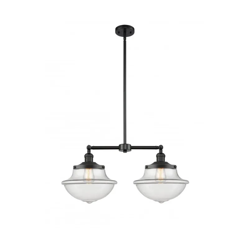 Franklin Restoration Large Oxford LED 25 inch Matte Black Chandelier Ceiling Light in Clear Glass, Franklin Restoration