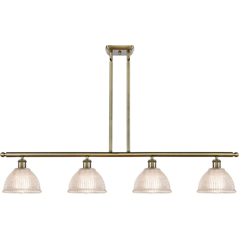 Ballston Arietta LED 48 inch Antique Brass Island Light Ceiling Light, Ballston