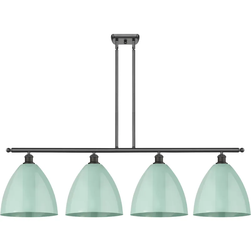 Ballston Plymouth Dome LED 50.25 inch Oil Rubbed Bronze Island Light Ceiling Light in Matte Seafoam