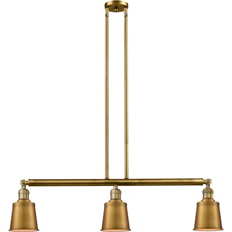 Franklin Restoration Addison LED 38 inch Brushed Brass Island Light Ceiling Light, Franklin Restoration