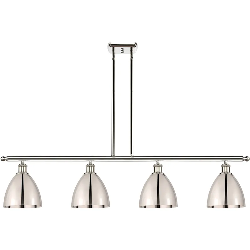 Ballston Dome 4 Light 48 inch Polished Nickel Island Light Ceiling Light