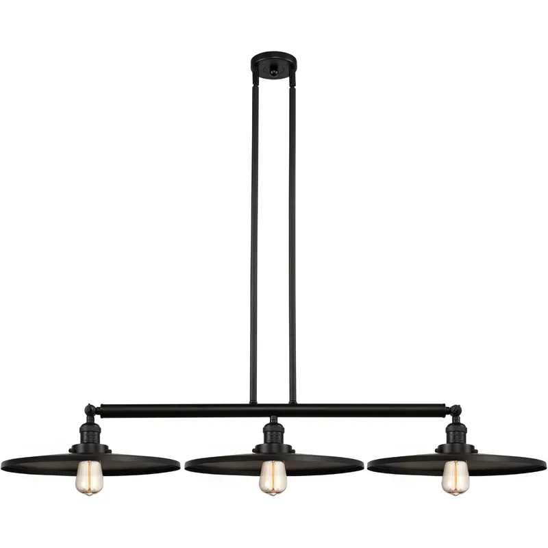 Franklin Restoration Appalachian 3 Light 49 inch Polished Chrome Island Light Ceiling Light