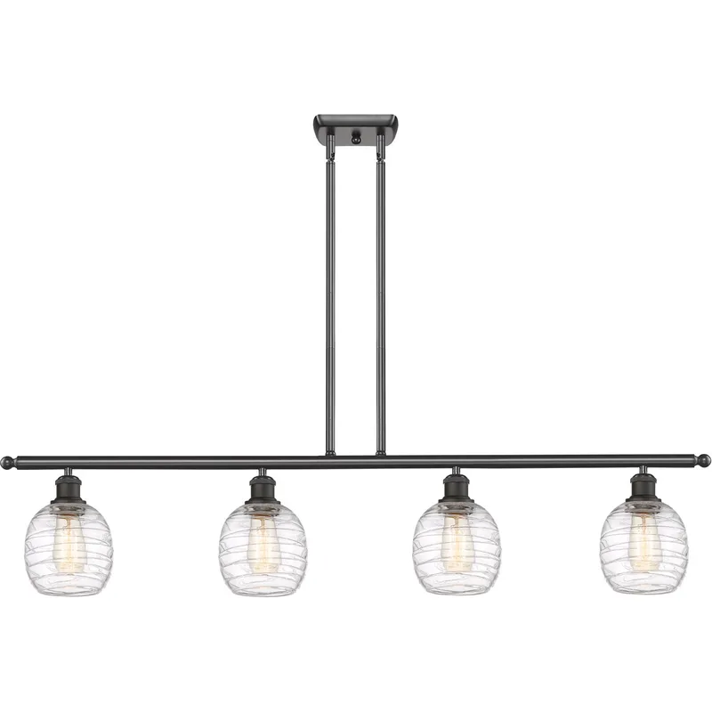 Ballston Belfast 4 Light 48 inch Oil Rubbed Bronze Island Light Ceiling Light