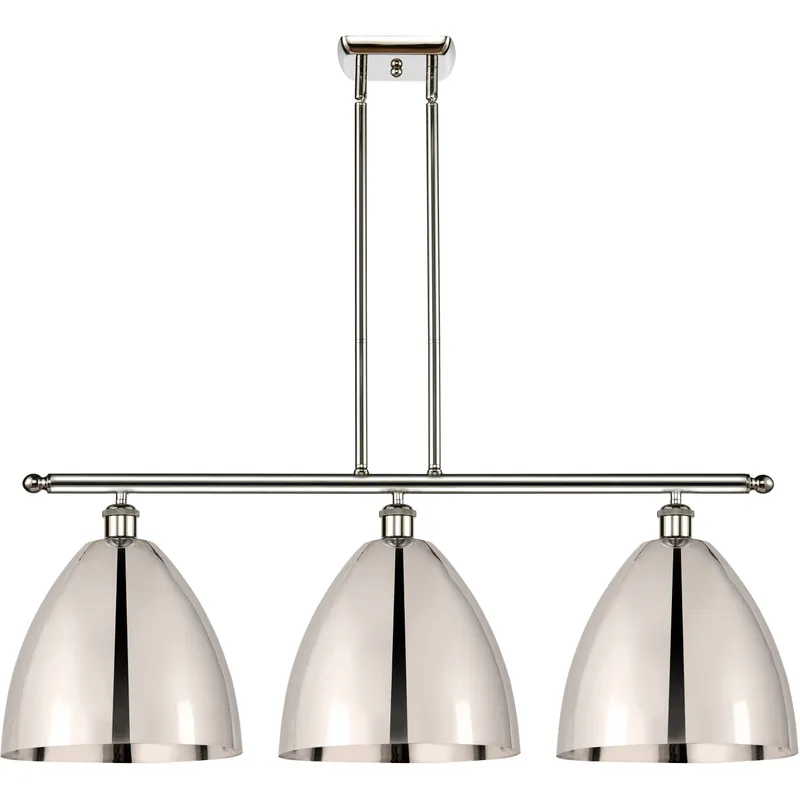 Ballston Dome LED 38.5 inch Polished Nickel Island Light Ceiling Light