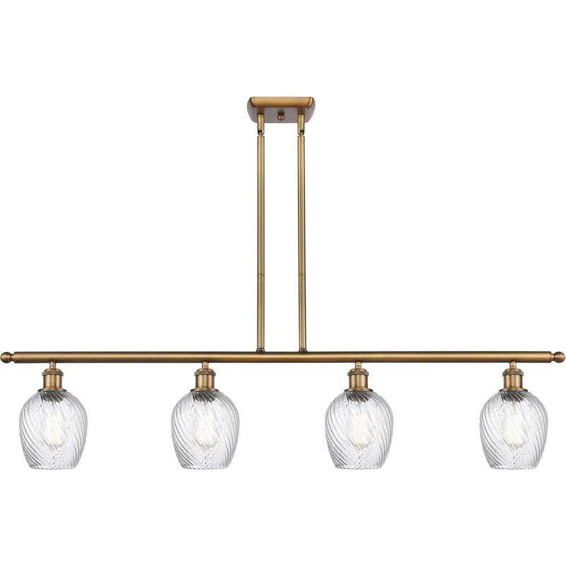 Ballston Salina LED 48 inch Brushed Brass Island Light Ceiling Light, Ballston