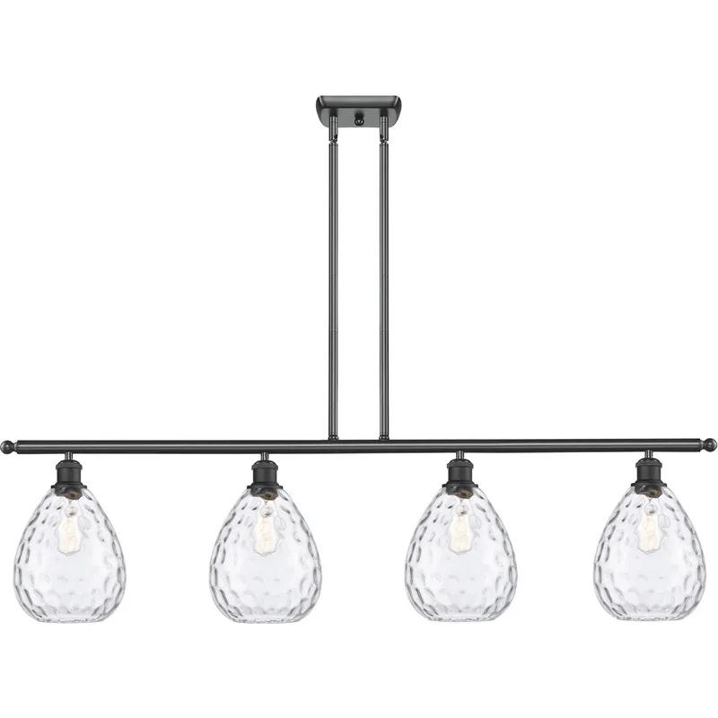 Ballston Large Waverly LED 48 inch Matte Black Island Light Ceiling Light, Ballston