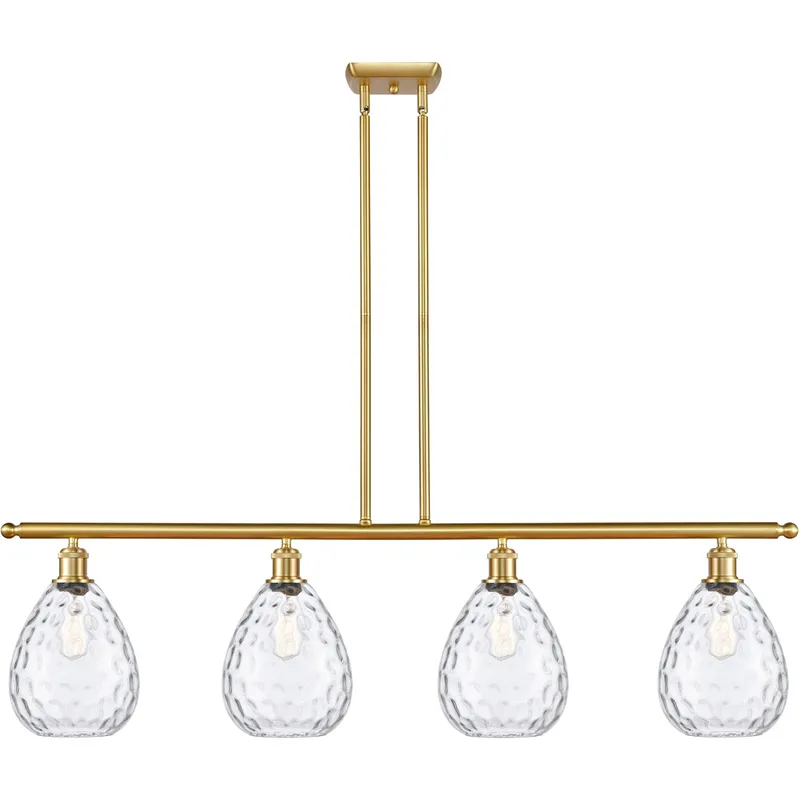 Ballston Large Waverly LED 48 inch Satin Gold Island Light Ceiling Light, Ballston