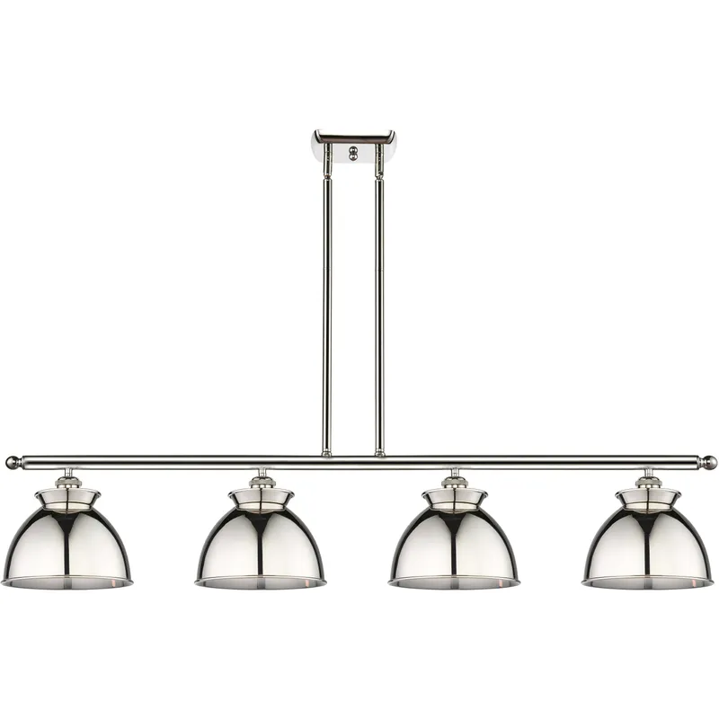 Adirondack 4 Light 48 inch Polished Nickel Island Light Ceiling Light in Incandescent