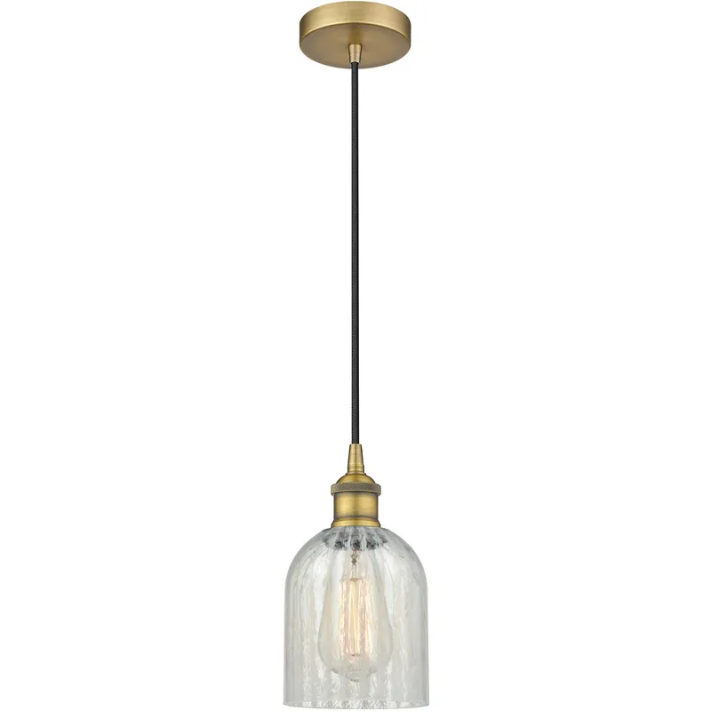 Edison Caledonia LED 5 inch Brushed Brass Mini Pendant Ceiling Light