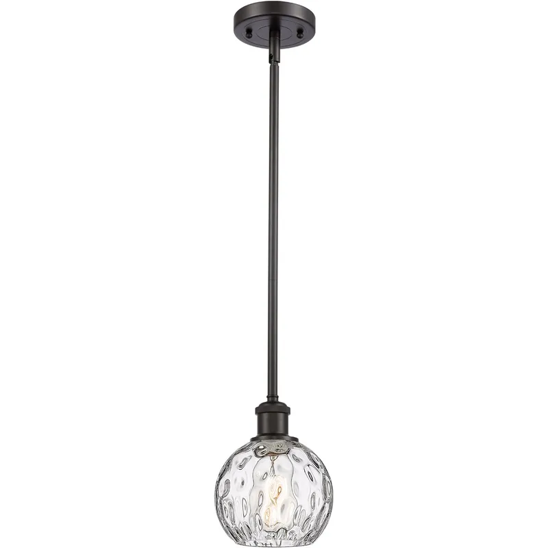 Ballston Athens Water Glass 1 Light 6 inch Oil Rubbed Bronze Mini Pendant Ceiling Light