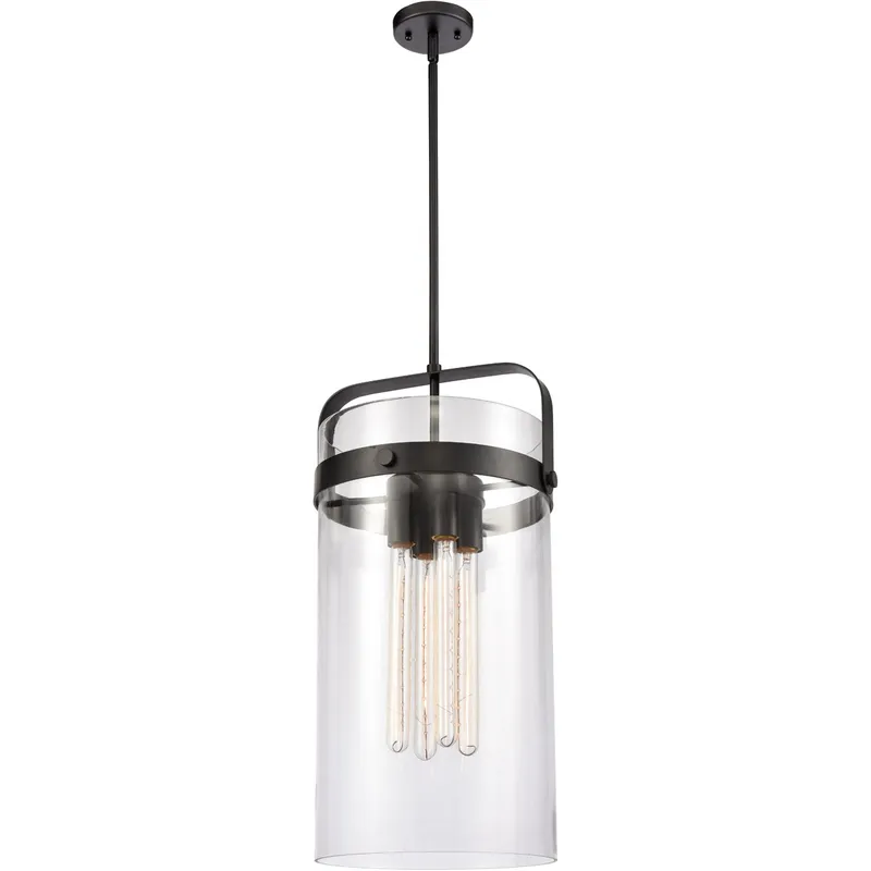 Restoration Pilaster LED 13.38 inch Matte Black Mini Pendant Ceiling Light, Restoration