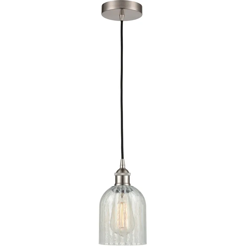Edison Caledonia LED 5 inch Brushed Satin Nickel Mini Pendant Ceiling Light