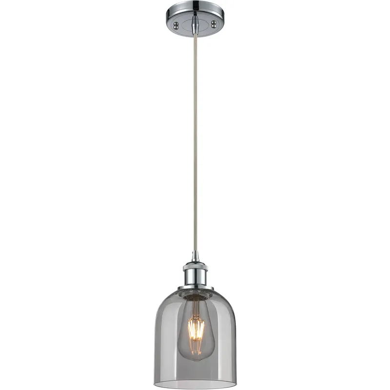 Ballston Bella 1 Light 5.5 inch Polished Chrome Cord Hung Mini Pendant Ceiling Light