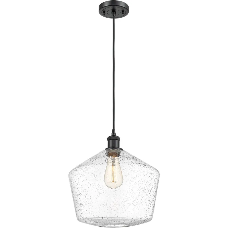 Ballston Cindyrella 1 Light 12 inch Matte Black Mini Pendant Ceiling Light