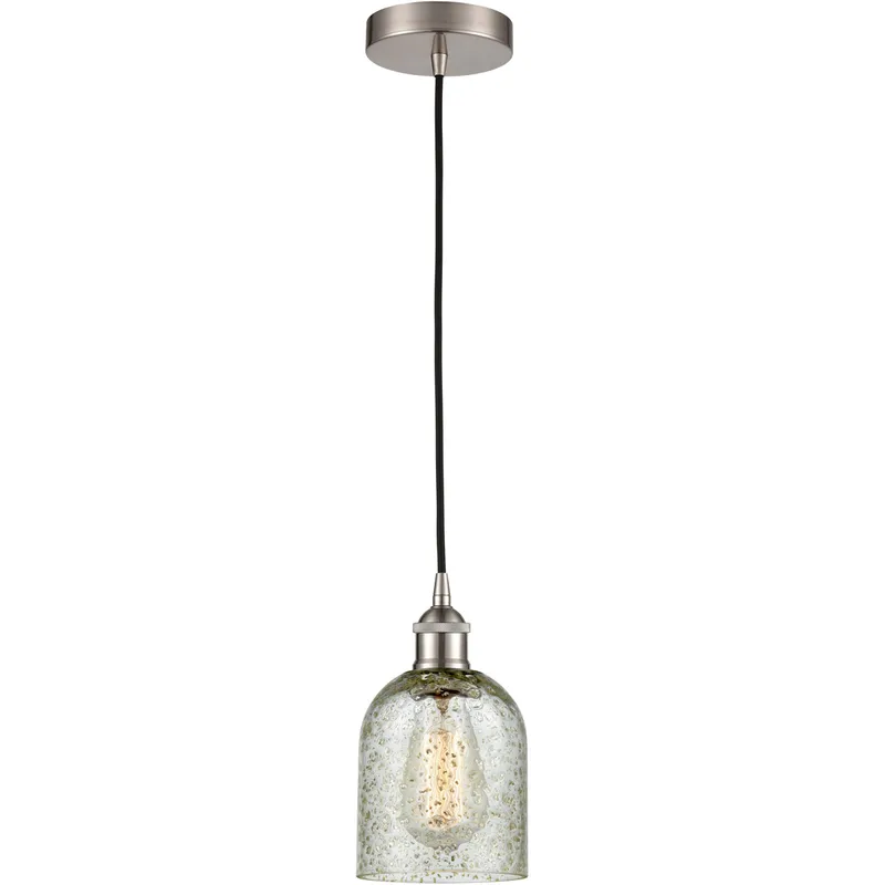 Edison Caledonia LED 5 inch Brushed Satin Nickel Mini Pendant Ceiling Light
