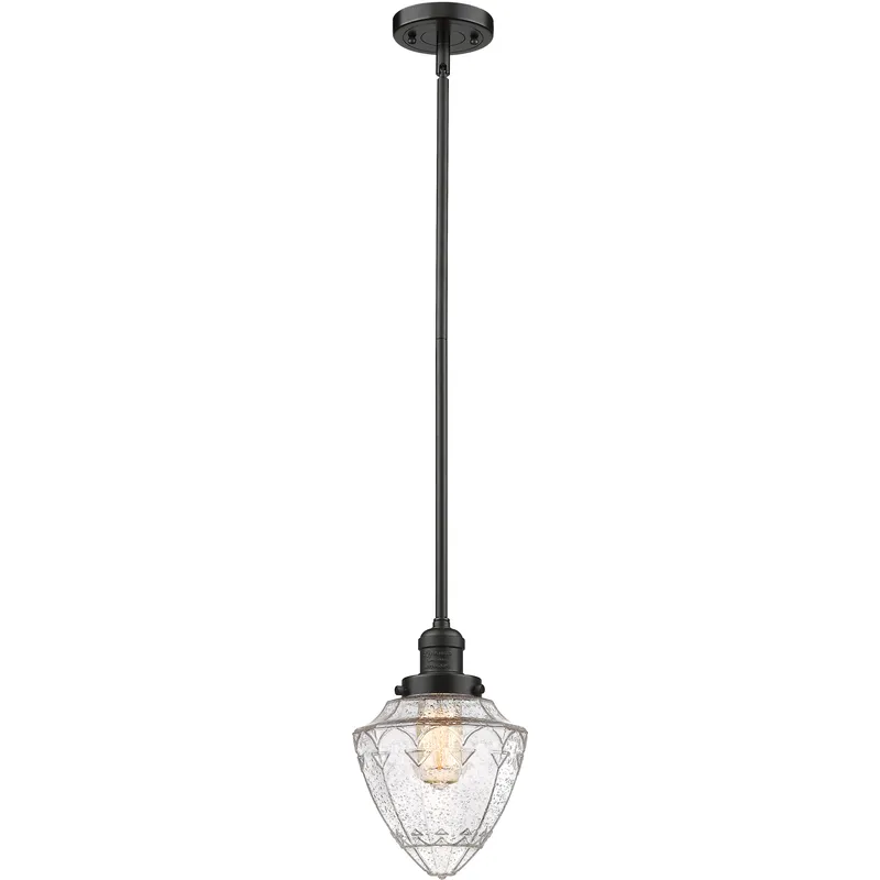 Franklin Restoration Bullet 1 Light 7 inch Oil Rubbed Bronze Mini Pendant Ceiling Light in Incandescent, Seedy