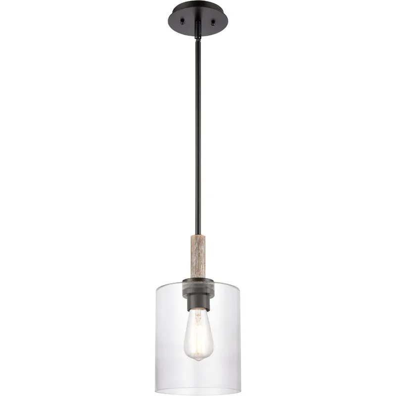 Paladin 1 Light 7.13 inch Matte Black Mini Pendant Ceiling Light