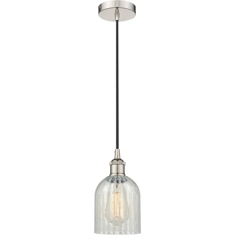 Edison Caledonia LED 5 inch Polished Nickel Mini Pendant Ceiling Light