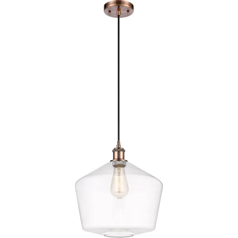 Ballston Cindyrella 1 Light 12 inch Antique Copper Mini Pendant Ceiling Light