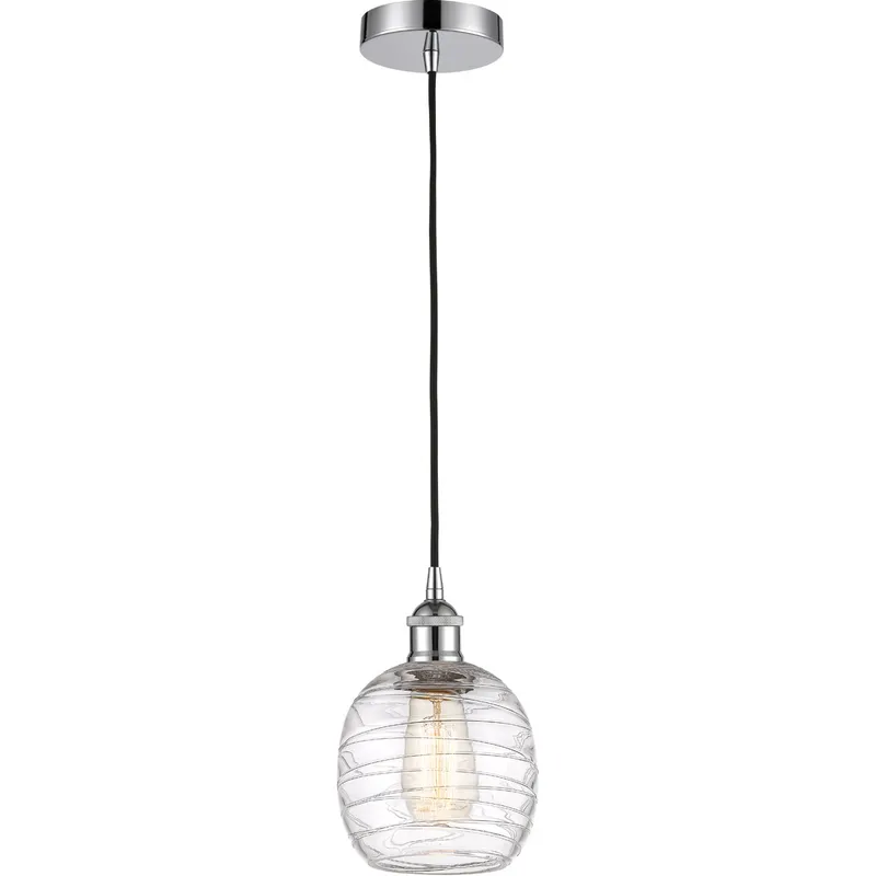 Edison Belfast 1 Light 6 inch Polished Chrome Mini Pendant Ceiling Light
