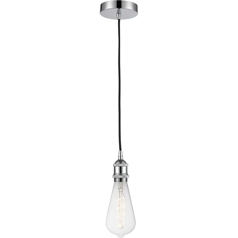 Ballston Edison LED 3.75 inch Polished Chrome Mini Pendant Ceiling Light, Ballston