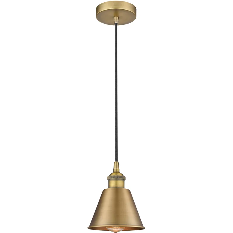 Smithfield 1 Light 6.5 inch Brushed Brass Mini Pendant Ceiling Light