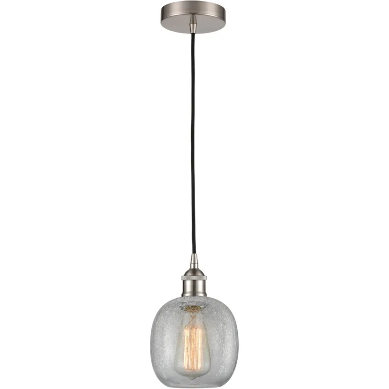 Edison Belfast 1 Light 6 inch Brushed Satin Nickel Mini Pendant Ceiling Light