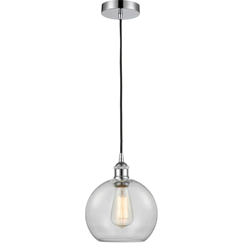 Edison Athens 1 Light 8 inch Polished Chrome Mini Pendant Ceiling Light