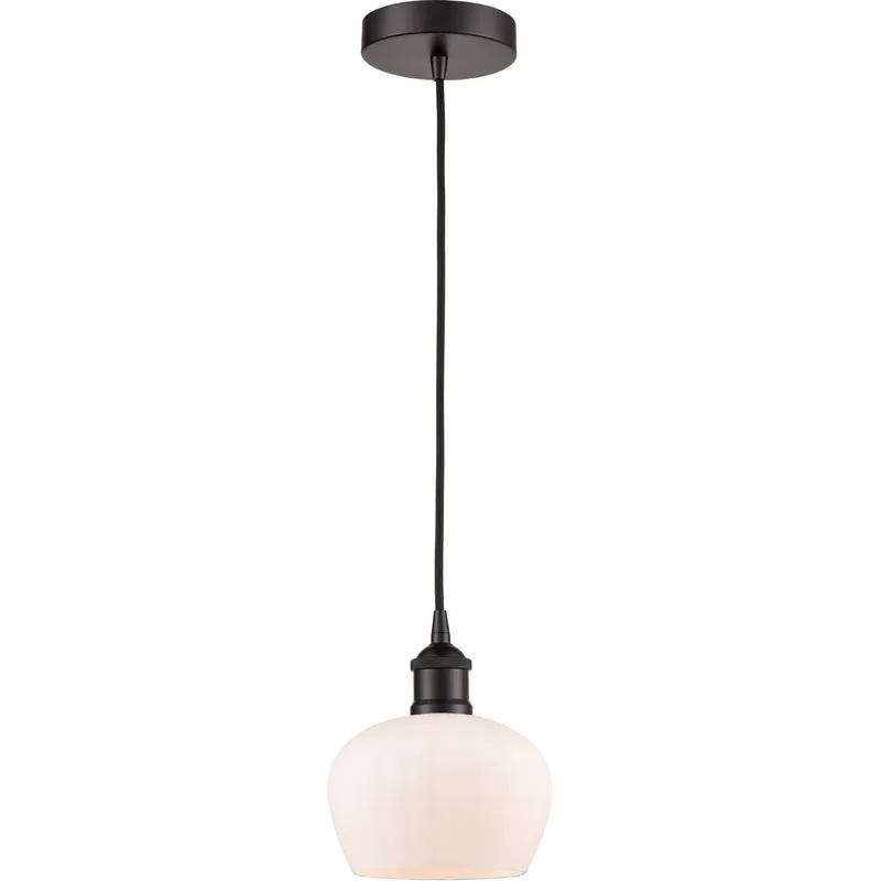 Edison Fenton LED 7 inch Oil Rubbed Bronze Mini Pendant Ceiling Light