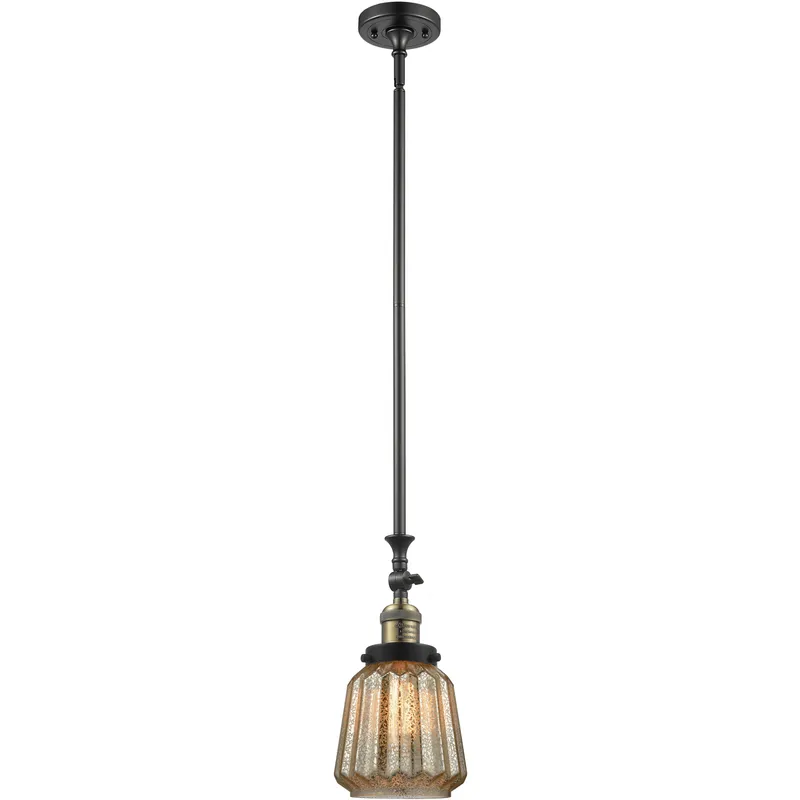 Franklin Restoration Chatham 1 Light 6 inch Black Antique Brass Mini Pendant Ceiling Light in Incandescent, Mercury, Franklin Restoration