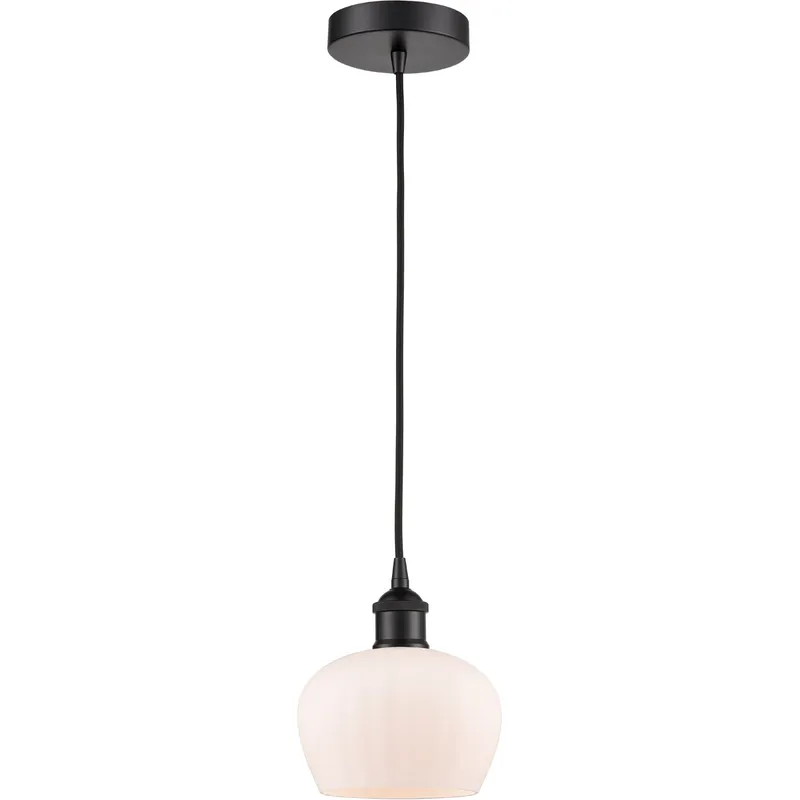 Edison Fenton LED 7 inch Matte Black Mini Pendant Ceiling Light