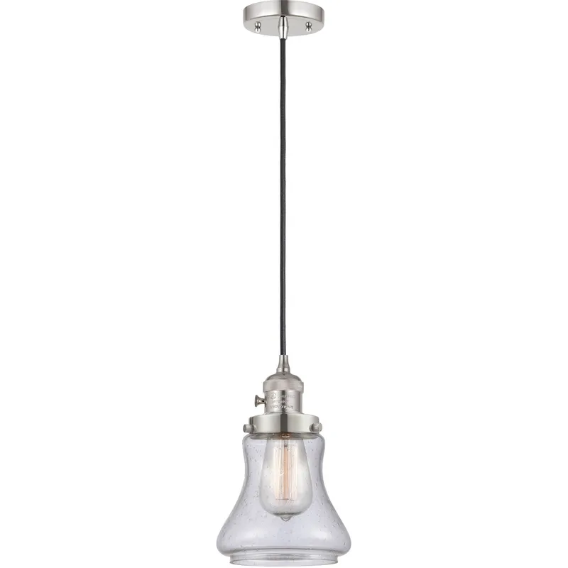 Franklin Restoration Bellmont 1 Light 6 inch Polished Nickel Mini Pendant Ceiling Light